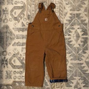 Carhartt lined 2T bib pant overalls